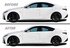 Chrome Delete Blackout Overlay for 2021-23 Lexus IS Window Trim picture