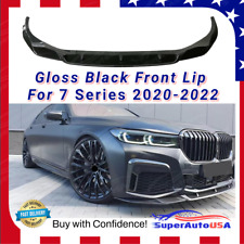 Fits BMW 7 Series 2020-2022 G12 740i M760Li Gloss Black Bumper Front Lip Spoiler picture