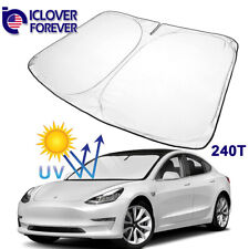 For Tesla Model Y/3 Windshield Sun Shade Front Cover UV Visor Sunshade Foldable picture