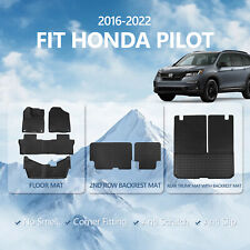 Fit 2016-2022 Honda Pilot Cargo Liners Backrest Mats Floor Mats Trunk Liners TPE picture