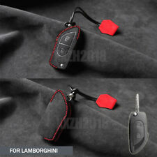 Alcantara Leather Car Key Case Cover Fob Bag For Lamborghini Gallardo Murcielago picture