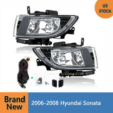 Clear Fog Lights Driving Bumper Lamps Pair+Switch Fits 2006-2008 Hyundai Sonata picture