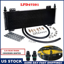 New Automatic Transmission Oil Cooler Max Heavy Duty 40,000 GVW + 6AN Fittings picture