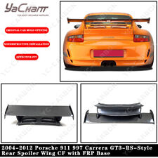 CF Wing w/ FRP Base For 04-12 Porsche 911 997 Carrera GT3-RS-Style Rear Spoiler picture
