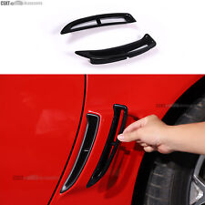 Fits 2005-2013 Corvette C6 Rear Fender Air Intake Gloss Black ABS Cover Trim Set picture