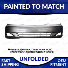 NEW Paintd 2002-2004 Toyota Camry US Front Bumper W/FL Holes & W/O Tow Hook Hole picture