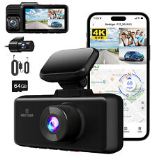 REDTIGER F17 3 Channel 4K Dash Cam,5G WiFi Front and Rear Inside,Hardwire kit picture