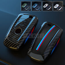 Carbon Fiber Car Remote Key Fob Cover Case Shell Skin For BMW 3 5 7 Series X2 X5 picture