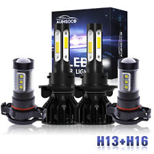 For Ford Mustang 2007 2008 2009-2012 LED Headlight High-Low Beam Fog Light Kit picture