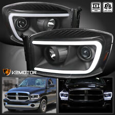 For Black 2006-2008 Dodge Ram 1500 2500 3500 Switchback LED Projector Headlights picture
