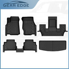 3D Floor Mats & Cargo Liner Full Set For 21-24 Jeep Grand Cherokee L All Weather picture