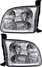 For 2000-2004 Toyota Tundra Headlight Halogen Set Driver and Passenger Side picture