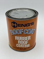 Hengs 46032 White Rubber Roof Coating - 1 Quart - Dented Can picture