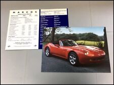 1997 Marcos 2.0 GTS Original 1-page Car Brochure Leaflet Card - Turbo picture