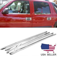 For 2000-2006 Chevy Tahoe Suburban / GMC Yukon Stainless Steel Window Sill Trims picture