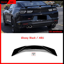 For 2016-2024 Chevy Camaro RS SS ZL1 Rear Trunk Spoiler Lip Wing ABS Gloss Black picture