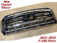 New Take Off 21-23 F150 LARIAT Sport CHROME Grille OEM Factory NTO F-150 Truck picture