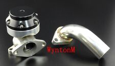 38MM 4 PSI External Turbo Stainless Steel Wastegate W/Dump Pipe Black II M picture