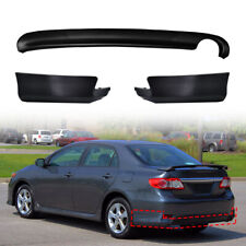 3Pcs Rear Lower Body Kit Lip Left+Right For 2011-2013 Toyota Corolla S/XRS Style picture
