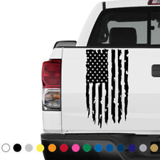American Flag Tailgate Distressed Decal for Tattered Pickup Trucks Vinyl V5 picture