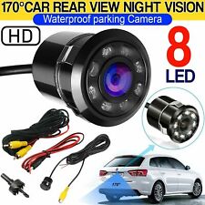 Car Rear View Backup Reverse Camera 170° CMOS 8 LED Night Vision Waterproof picture