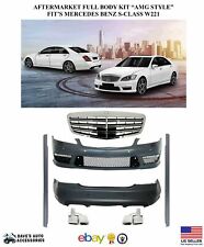 Aftermarket W221 AMG Style Front Rear Bumper Body Kit 07-13 MBenz S550 S600 S63 picture