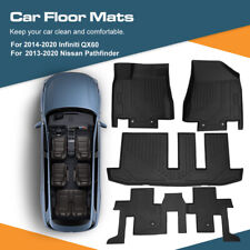 4Pcs Floor Mats 3 Row for 2014-2020 Infiniti QX60 2013-2020 Nissan Pathfinder picture