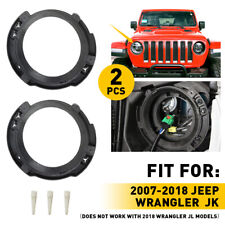 2x 7inch Headlight Mount Bracket Ring Bucket Base For 2007-2018 Jeep Wrangler JK picture
