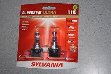 Sylvania Silverstar ULTRA H11B Pair Set High Performance Headlight 2 Bulbs NEW picture