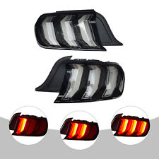 Fits Ford Mustang Tail Lights LED Sequential Turn Signal Smoke Clear Euro Style picture