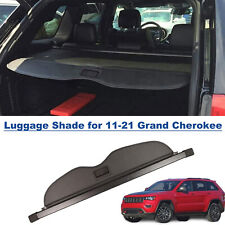 For 11-21 Jeep Grand Cherokee Cargo Cover Retractable Black Rear Trunk Accessory picture