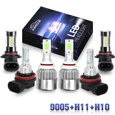 For Ford Escape 2013-2015 6x LED Headlight Hi/Lo+Fog Light Bulbs Combo Kit 8000K picture