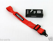 TANAKA HIGH STRENGTH UNIVERSAL RED RACING SPORTS LONG TOW STRAP TOW HOOK picture