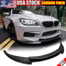 FOR BMW 6 Series F06 F12 F13 M6 2012-19 REAL CARBON FRONT BUMPER LIP SPLITTERS picture