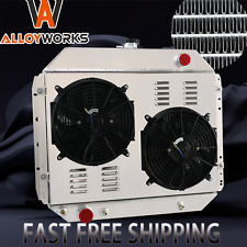 CC433 3 Row Radiator+Shroud Fan For 1966-1979 Ford F100 F150 F250 F350 Bronco V8 picture