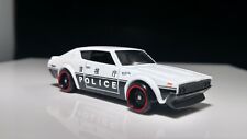 Hot Wheels NISSAN SKYLINE 2000 GT-R Police Japanese POLICE White and Black Inter picture