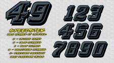 Speedster Numbers Package - Vinyl Decals IMCA Modified Late Model Street Stock picture