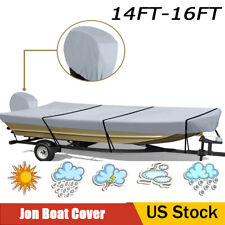 100% Waterproof 600D Jon Boat Cover 14ft-16ft Trailerable Anti-UV Jon Boat Cover picture
