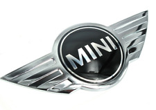 Black MINI Cooper CLUBMAN S FRONT HOOD Emblem Badge stickers R50 R52 Gift picture