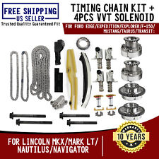 Timing Chain Kit + Cam Phaser VVT For Ford F-150 Explorer Taurus Transit Lincoln picture