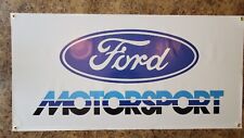 Big Vinyl Banner 80's Ford Motorsport sign poster racing 4'x2' picture