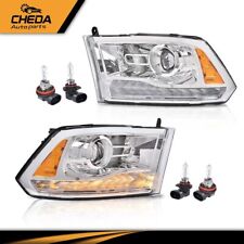 Fit For 2013-18 Dodge Ram 1500 2500 3500 Chrome Projector Headlights w/ LED DRL picture