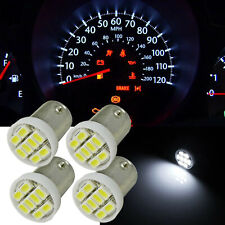 4pcs BA9S 8-SMD Xenon White LED Light Bulbs for Chevy Interior Instrument Panel picture