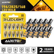 10x Amber Yellow LED Bulb T10 W5W 168 194 Side Marker Light Stepwell Lamp CANBUS picture