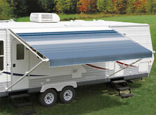 Carefree Fiesta RV Awning 13' Ocean Blue Stripe (complete with arms) picture