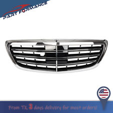 Chrome Front Bumper Grill MayBach Style For Mercedes Benz S-Class W222 2014-2020 picture