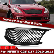 1X Car Front Bumper Grille Grill Kit For Infiniti G37 G25 2011-2012 4-DOOR Black picture