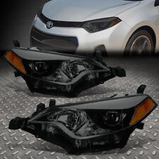 For 14-16 Toyota Corolla OE Style LED Projector Headlight Assembly Smoked/Amber picture