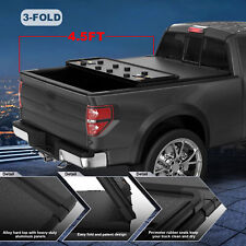 Hard Truck Tonneau Cover 4.5FT Bed For 2022 2023 Ford Maverick TRI-Fold On Top picture