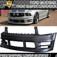 Fits 05-09 Ford Mustang V6 Racer Style Front Bumper Cover Conversion Kit picture